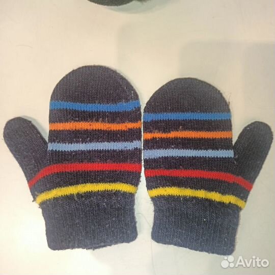 Перчатки Варежки зимние детские, для 1-2 года