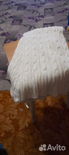 Шарф палантин белый