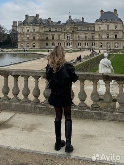 Высокие сапоги из натуральной кожи