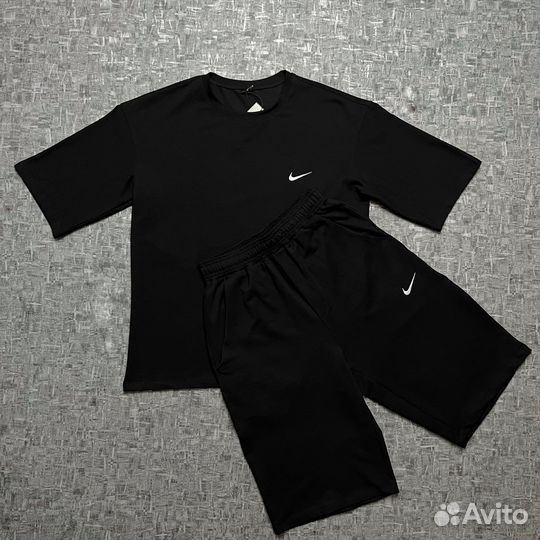 Мужской костюм летний Nike футболка и шорты