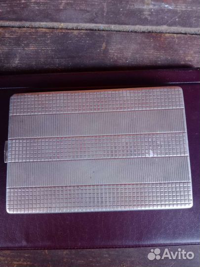 Портсигар с барельефом Сталина, серебро