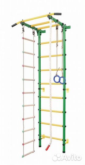 Шведская стенка barfits Детский квадратик 2.0 зел