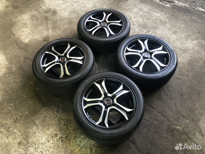 Комплект летних колес R17 на mitsubishi lancer 10