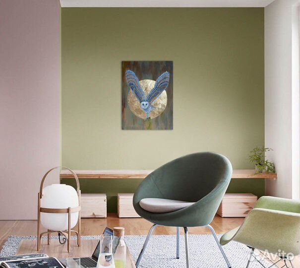 Картина с золотой поталью