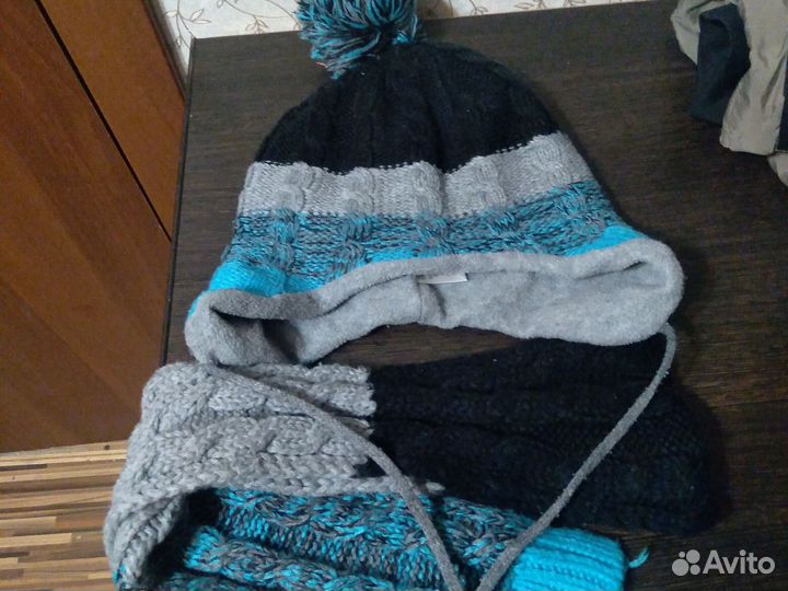 Комплект шапка и шарф для мальчика