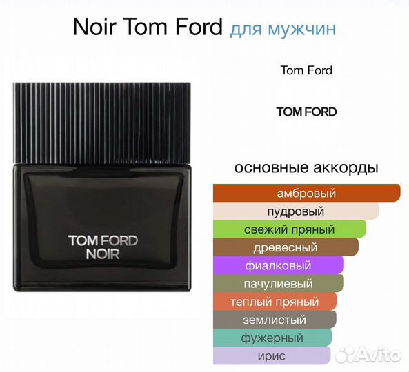 Noir, Tom Ford - мужской аромат