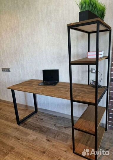 Стол лофт из массива