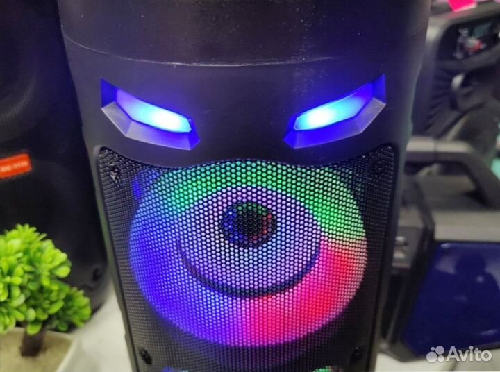 Колонка BT блютуз usb fm радио aux караоке