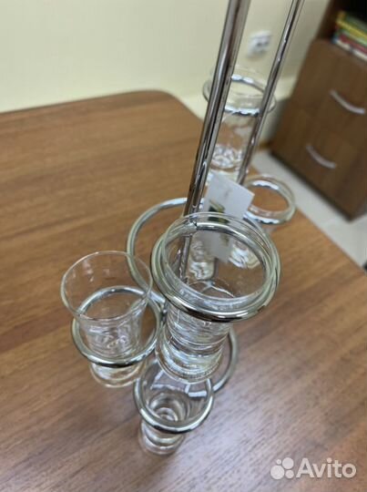 Подставка для бутылки со стопками (бар)