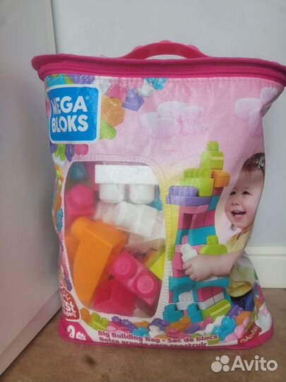 Конструктор крупноблочный Mega bloks, 80 деталей