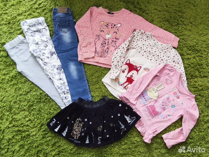 Фирменные вещи пакетом для девочки 3-5 лет