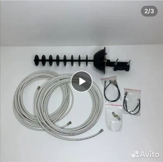 4G Антенна LTE Mimo F-17+Кабель +Пигтейлы CRC9 для