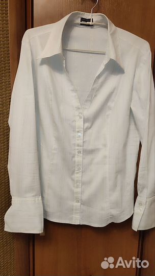 Рубашка-блузка женская белая,оригинальный фасон