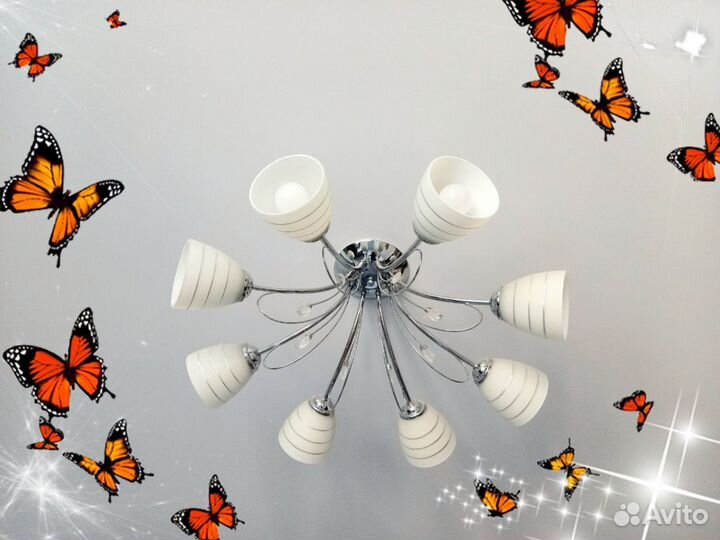Люстра потолочная 8 ламп