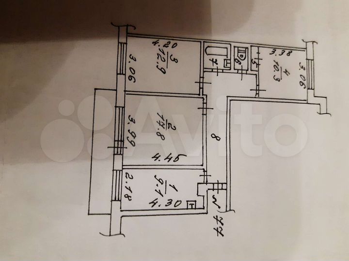 3-к. квартира, 67,7 м², 10/10 эт.