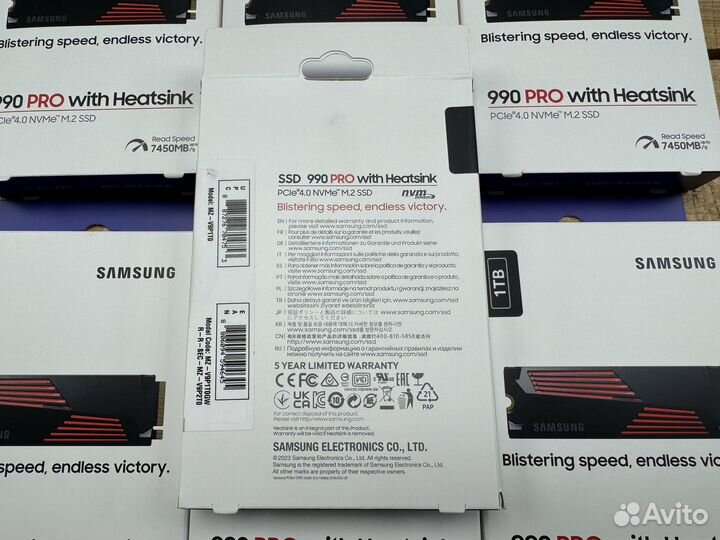 Новые SSD Samsung 1000Gb 990 PRO w/h-2 с радиаторо