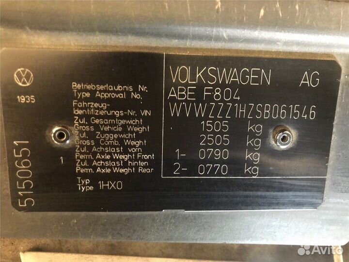 Разбор на запчасти Volkswagen Golf 3 1991-1997