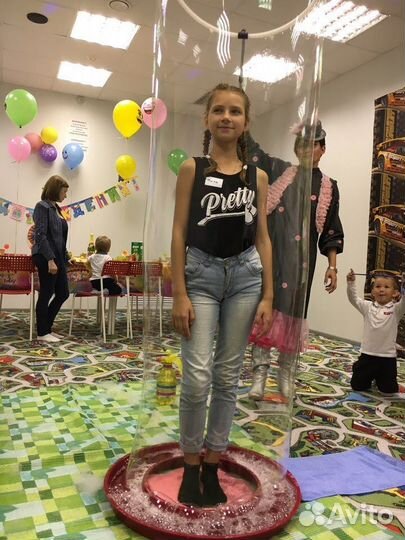 Аниматор, квест, шоу мыльных пузырей, научное шоу