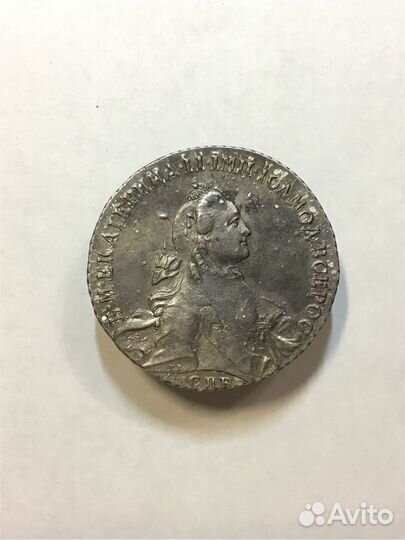 1 рубль 1762 год СПБ тi нк