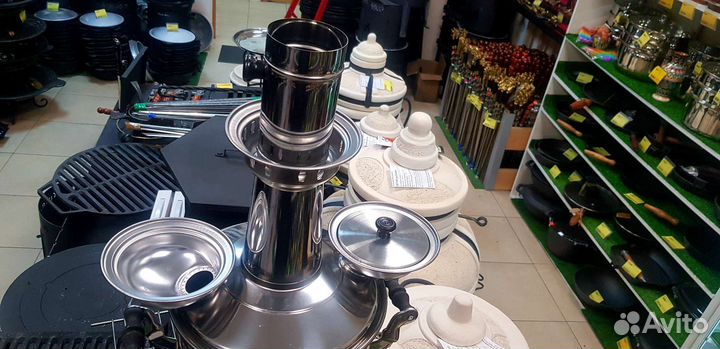 Самовар Турецкий на дровах Sozenler 6л