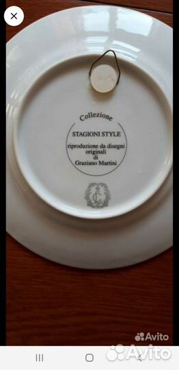 Настенные тарелочки, Времена года, Цена за 4 шт