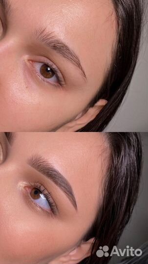 Окрашивание коррекция бровей