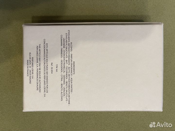 Туалетная вода loewe 001