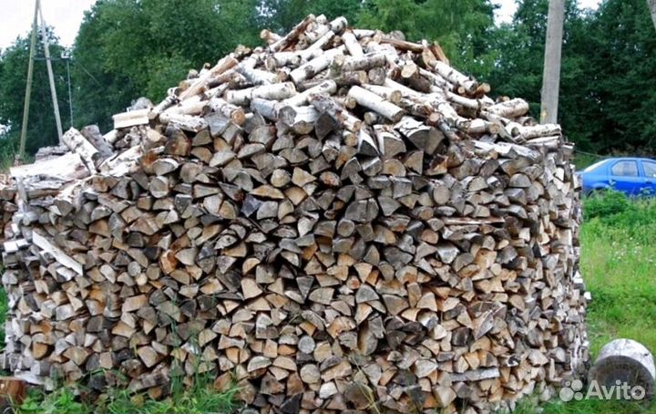 Дрова березовые наколотые