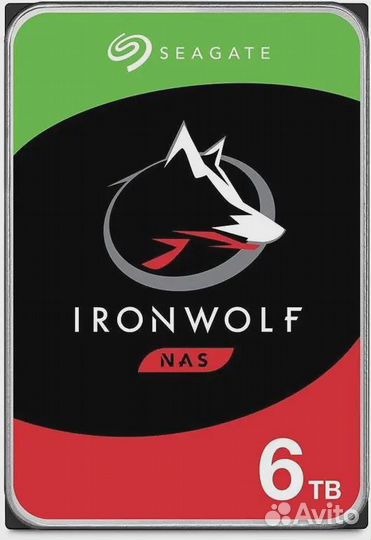 Жесткий диск/ HDD Seagate SATA3 6Tb IronWolf 5400 256Mb 1 year warranty