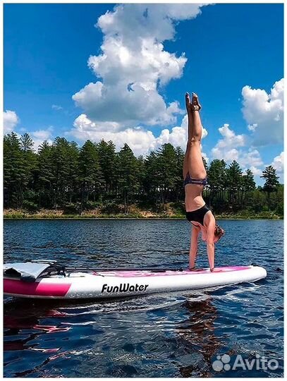 Сап-доска Sup борд Funwater New Tiki Pink 11