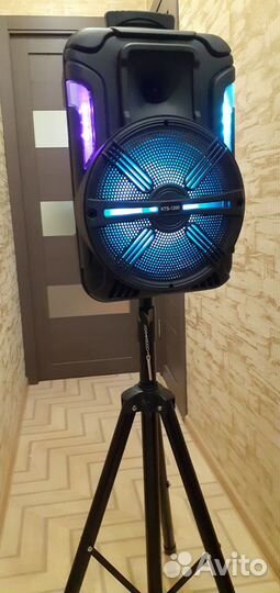 Большая портативная колонка Lumix 80ват Эквалайзер