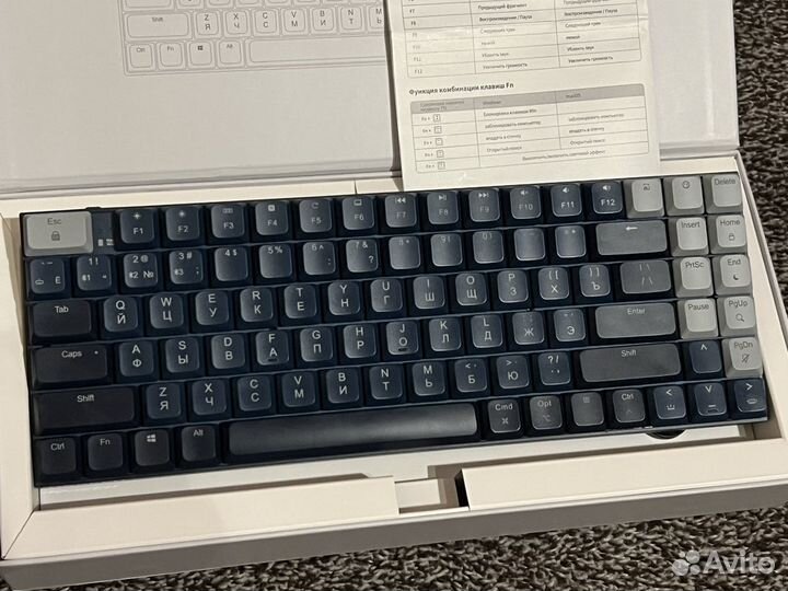 Клавиатура ugreen KU102 slim mechanical, синяя