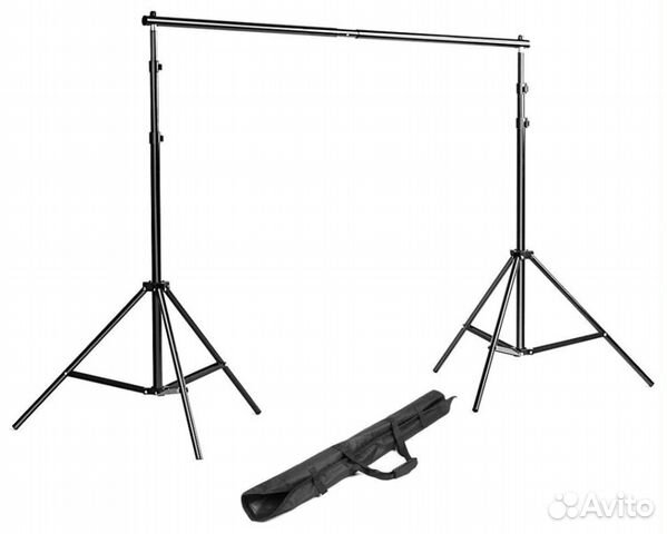 Стойка для фотофона, система крепления фона