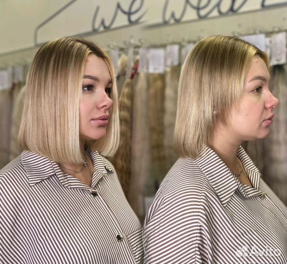 Наращивание челки, каре, висков