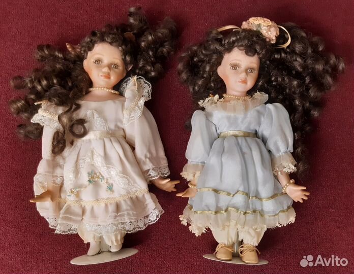 Куклы фарфоровые 3шт. - 21см+2х30см