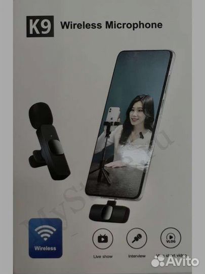 Микрофон петличка беспроводной К35 и к9