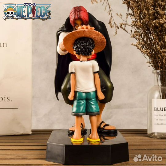 Ван-Пис Луффи и Шанкс аниме фигурка One Piece 18см