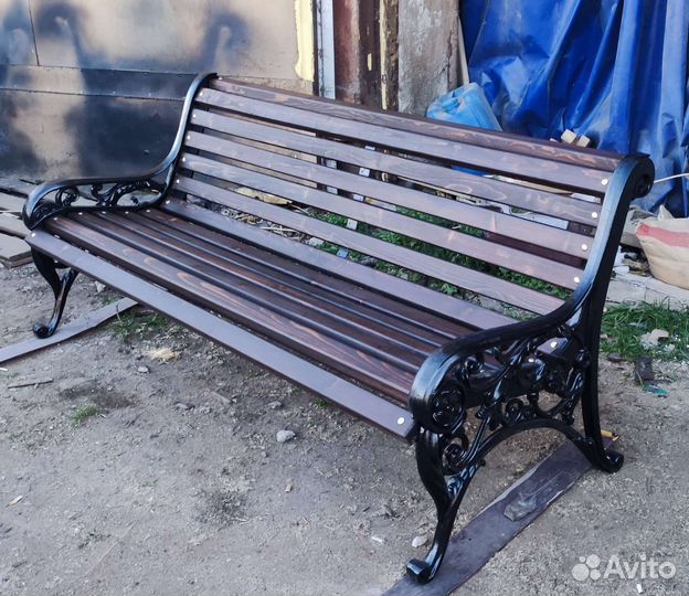 Скамейка на дачу (чугун)