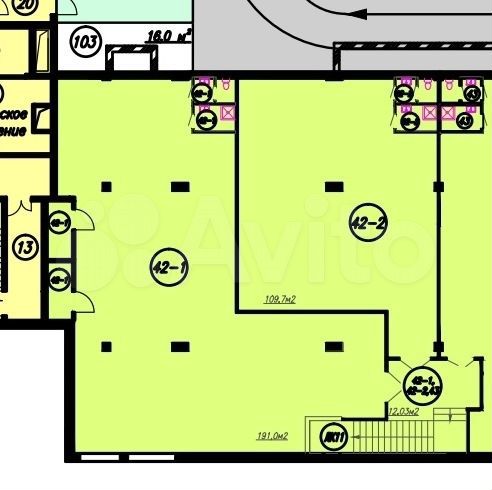Сдам торговое помещение, 201 м²