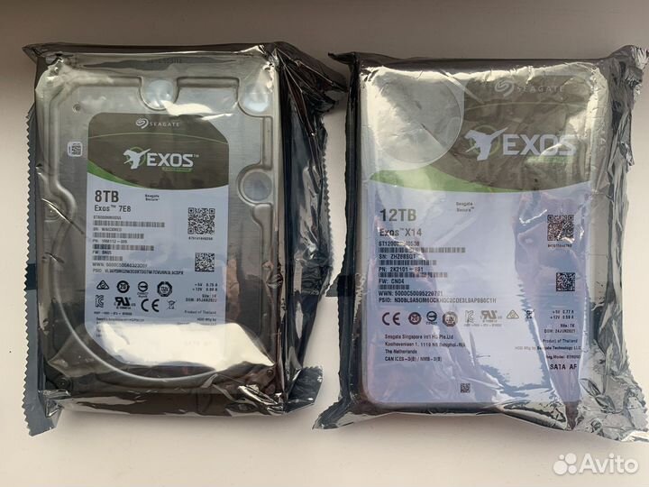 Жесткий диск Seagate Exos X14: 4, 6, 8, 12, 16 тб