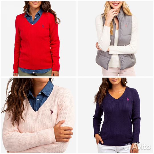 S,M,L/Us Polo Assn джемпер женский. Оригинал