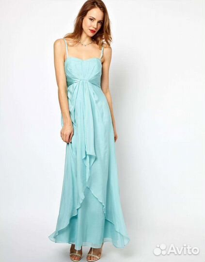 Платье coast sky blue maxi