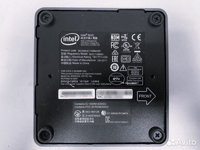 Неттоп Intel NUC 7 Home boxnuc7I5bnhxf