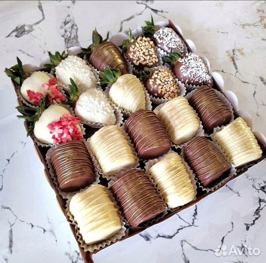 Подарочный набор клубника в шоколаде