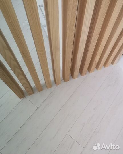 Перегородка из бруска баффели