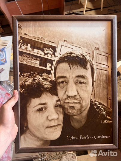 Выжигание портретов на дереве