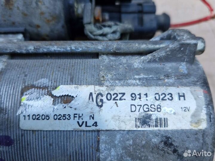 Стартер 02Z911023H Volkswagen t-5