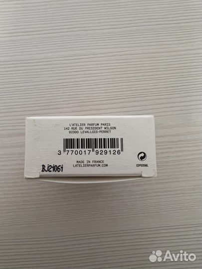 Парфюмерная вода L'atelier parfum belle joueuse