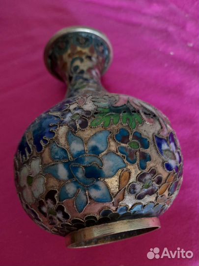 Парные вазы Клуазоне китай