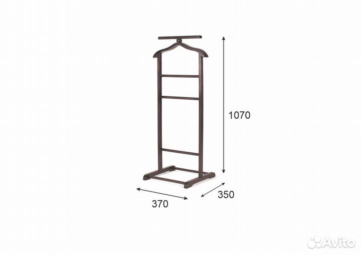 Вешалка костюмная В 6Н венге(6512)
